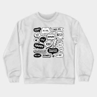 Abstract Speech Crewneck Sweatshirt